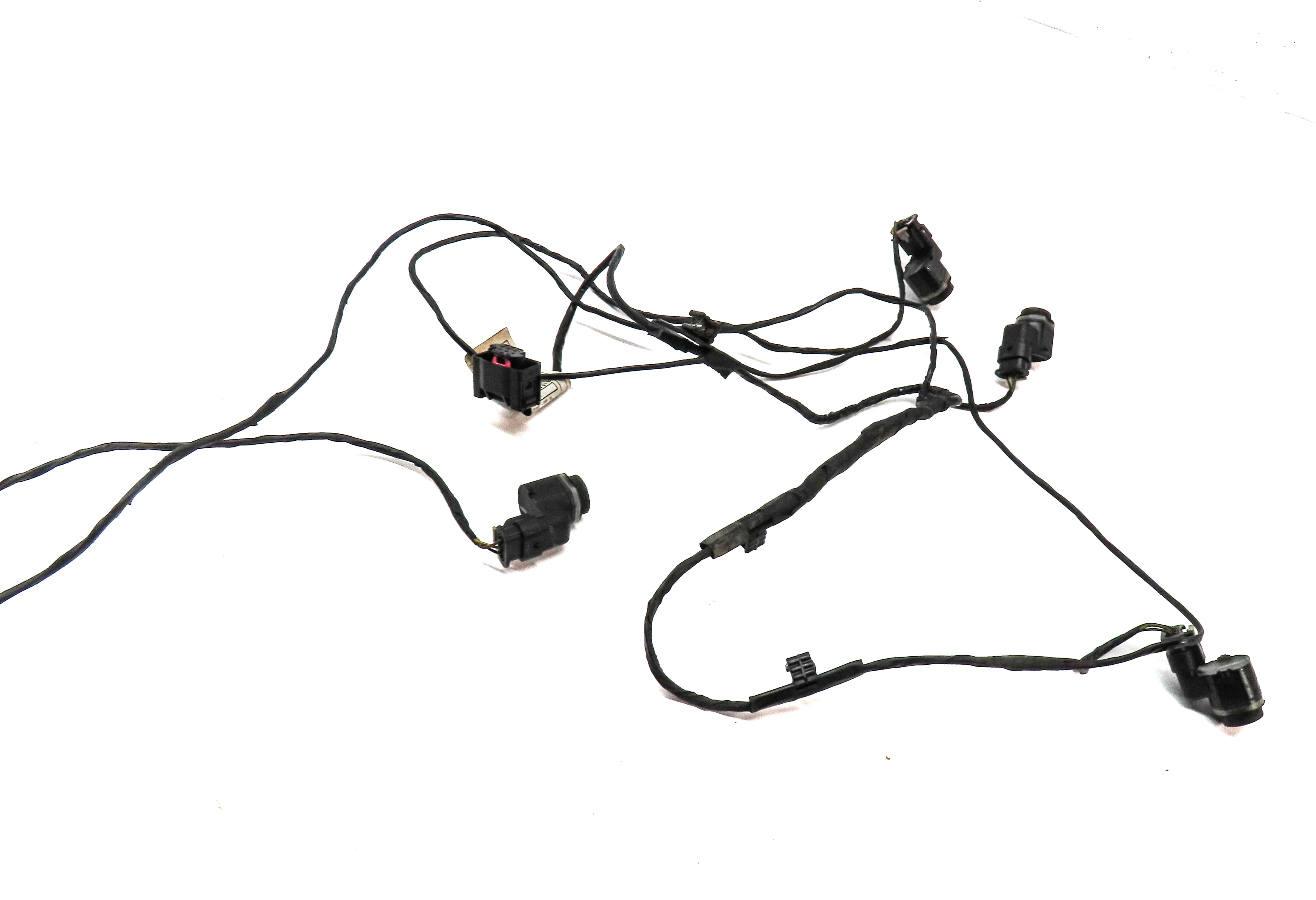 2012 BMW X5 (E70) REAR PARK ASSIST PDC SENSOR SET4 (BLACK & GREY) & WIRE HARNESS — exact item pictured